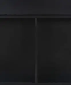 vidaXL Bar Table with 2 Table Tops Black 130x40x120 cm