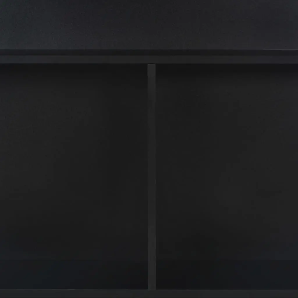 vidaXL Bar Table with 2 Table Tops Black 130x40x120 cm