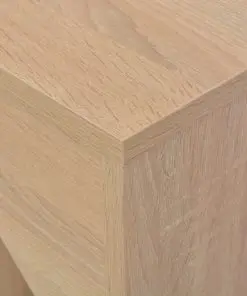 vidaXL Bar Table with Moveable Shelf Oak 138x40x120 cm