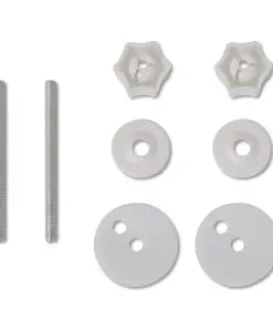 vidaXL Toilet Seats with Soft Close Lids 2 pcs MDF White