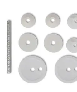 vidaXL Toilet Seats with Hard Close Lids 2 pcs MDF Water