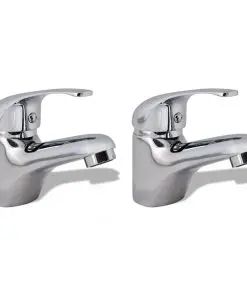 vidaXL Bidet Faucets 2 pcs Chrome