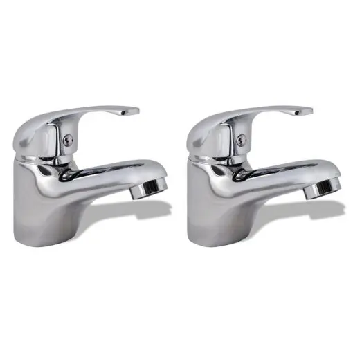 vidaXL Bidet Faucets 2 pcs Chrome