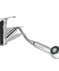 vidaXL Kitchen Mixer Taps 2 pcs Chrome