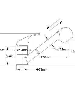 vidaXL Kitchen Mixer Taps 2 pcs Chrome