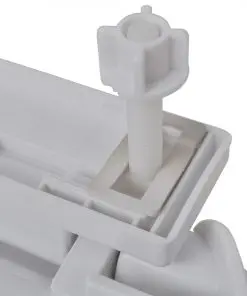 vidaXL Toilet Seats with Soft Close Lids 2 pcs Plastic White