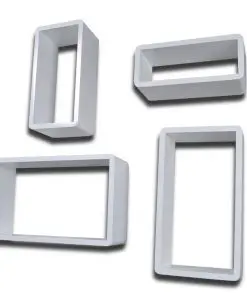 vidaXL Wall Cube Shelves 8 pcs White