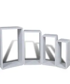 vidaXL Wall Cube Shelves 8 pcs White
