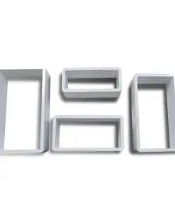 vidaXL Wall Cube Shelves 8 pcs White