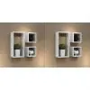 vidaXL Wall Cube Shelves 6 pcs White