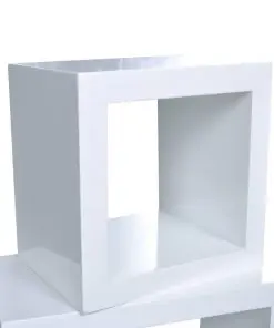 vidaXL Wall Cube Shelves 6 pcs White