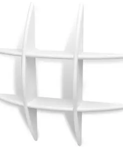 vidaXL Wall Shelves 2 pcs White