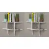 vidaXL Wall Shelves 2 pcs White vidaXL Wall Shelves 2 pcs White