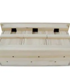 vidaXL Sparrow Houses 2 pcs Wood 44×15,5×21,5 cm