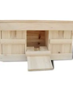 vidaXL Sparrow Houses 2 pcs Wood 44×15,5×21,5 cm