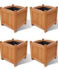 vidaXL Planters 4 pcs 30x30x30 cm