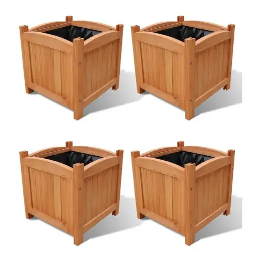 vidaXL Planters 4 pcs 30x30x30 cm
