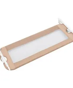 vidaXL Toddler Safety Bed Rail Taupe 102×42 cm Polyester