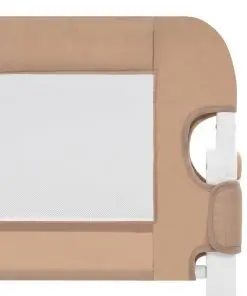 vidaXL Toddler Safety Bed Rail Taupe 102×42 cm Polyester