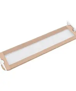 vidaXL Toddler Safety Bed Rail Taupe 150×42 cm Polyester
