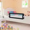 vidaXL Toddler Safety Bed Rail Grey 102×42 cm Polyester