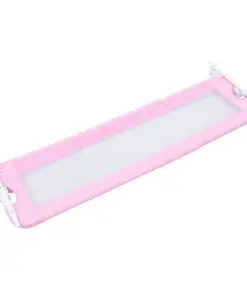 vidaXL Toddler Safety Bed Rail Pink 120×42 cm Polyester