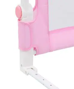 vidaXL Toddler Safety Bed Rail Pink 120×42 cm Polyester