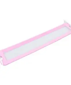 vidaXL Toddler Safety Bed Rail Pink 180×42 cm Polyester