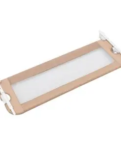 vidaXL Toddler Safety Bed Rail Taupe 120×42 cm Polyester