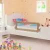 vidaXL Toddler Safety Bed Rail Taupe 120×42 cm Polyester