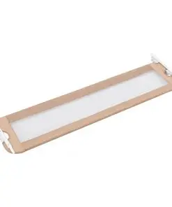 vidaXL Toddler Safety Bed Rail Taupe 180×42 cm Polyester
