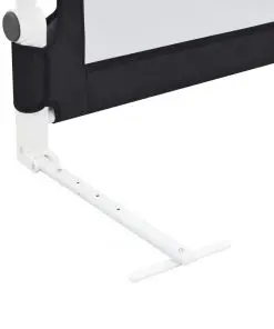 vidaXL Toddler Safety Bed Rail Grey 120×42 cm Polyester