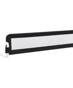 vidaXL Toddler Safety Bed Rail Grey 180×42 cm Polyester