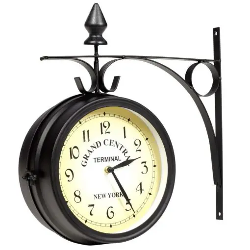 vidaXL Two-sided Wall Clock 20 cm