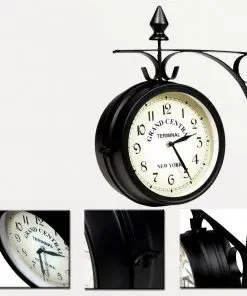 vidaXL Two-sided Wall Clock 20 cm