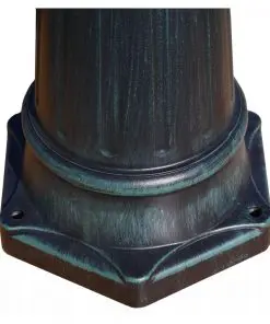 Brighton Garden Light Post 3-arms 230 cm Dark Green/Black