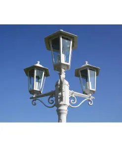 vidaXL Garden Lamp Post White 215 cm