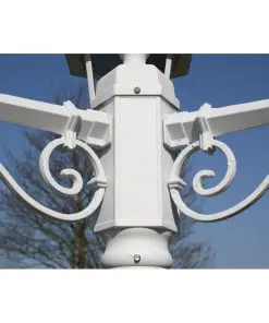 vidaXL Garden Lamp Post White 215 cm