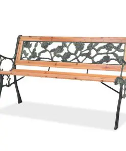 vidaXL Garden Bench 122 cm Wood