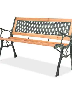 vidaXL Garden Bench 122 cm Wood