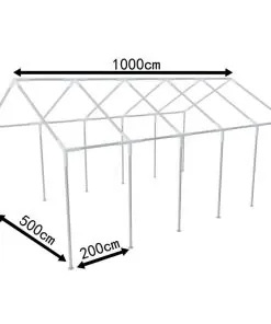 vidaXL Steel Frame for Party Tent 10×5 m