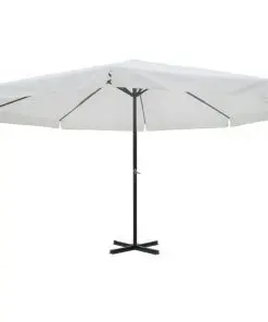 Parasol Samos 500 cm Aluminium White