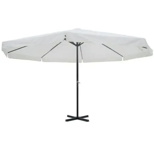 Parasol Samos 500 cm Aluminium White