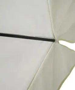 Parasol Samos 500 cm Aluminium White