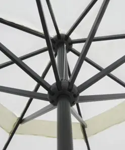 Parasol Samos 500 cm Aluminium White