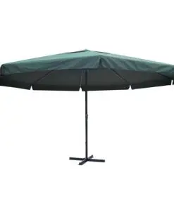 Parasol Samos 500 cm. Aluminium Green