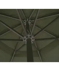 Parasol Samos 500 cm. Aluminium Green