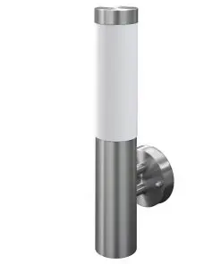 vidaXL RVS Walllamp for Indoor & Outdoors Waterproof Post