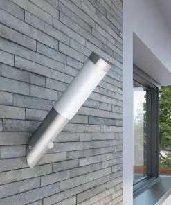 vidaXL RVS Gardenlamp Wall Lamp Waterproof with Motion Detector