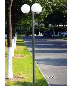 vidaXL Garden Lamp Post 3 Lamps 220cm